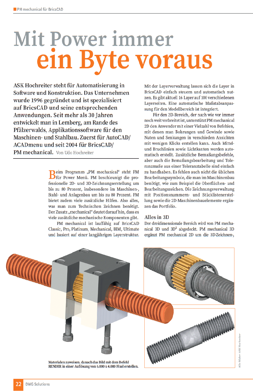 Pressebericht Seite 22 2019 AutoCAD-Magazin - DWG Solutions